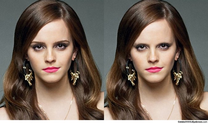 celebrities without eyebrows